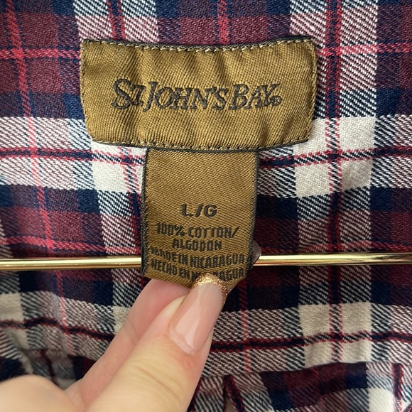 Vintage St. John's Bay Grandpa Plaid Flannel - Picture 3 of 8